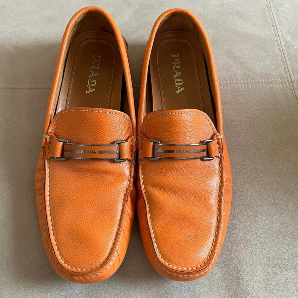 Prada men shoe I bought in Saks fifth avenue! like new ，size：us 11，UK 10
